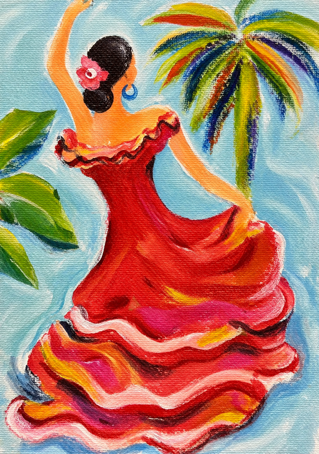 Flamenco in Red
