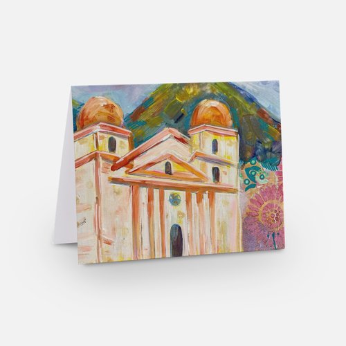 Santa Barbara Mission Greeting Card