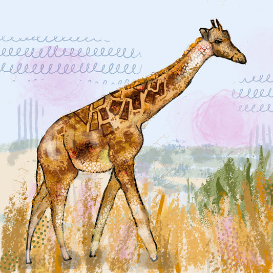 Giraffe - Signed Print