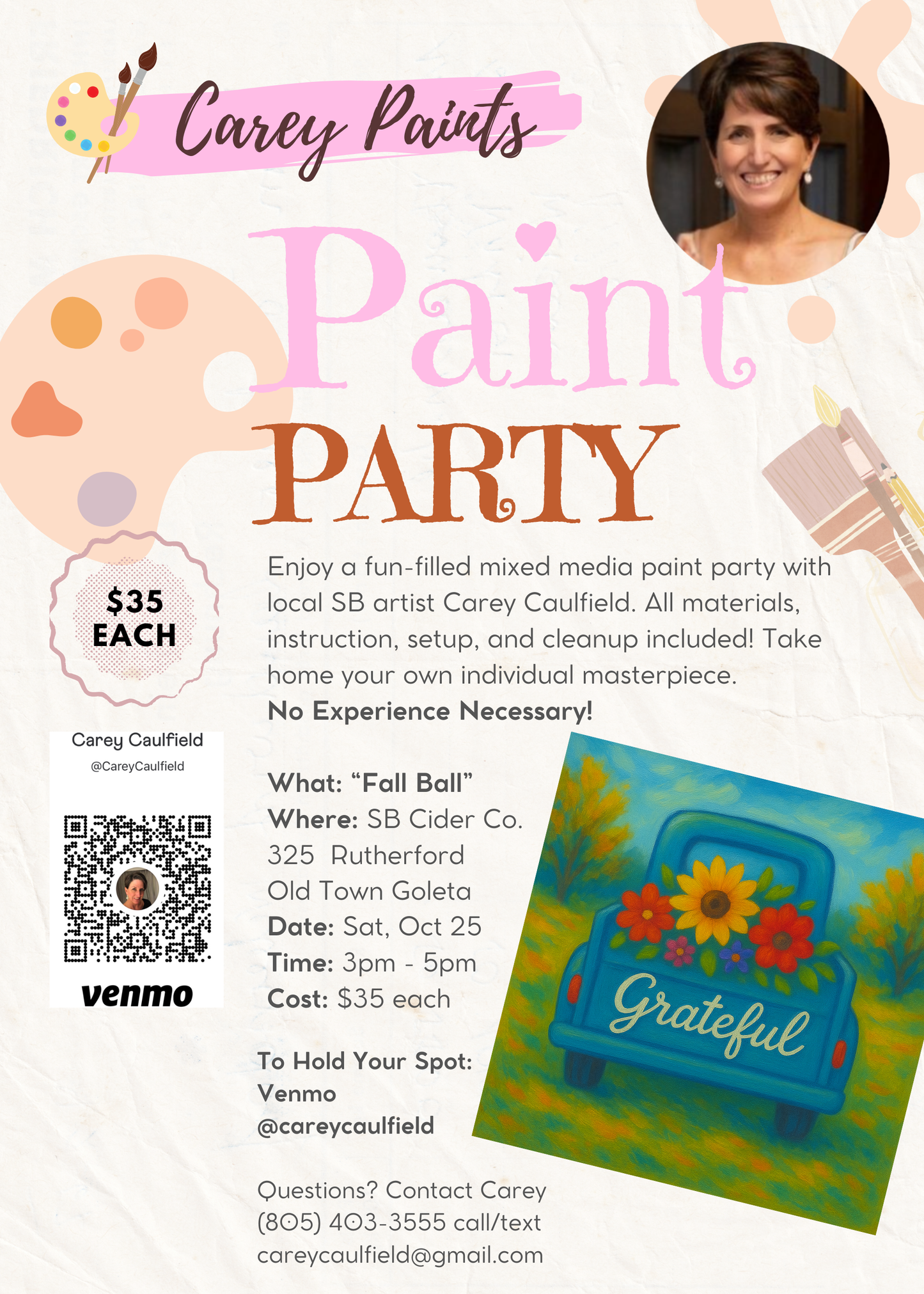 October 25, 2025 Paint Party at SB Cider Co