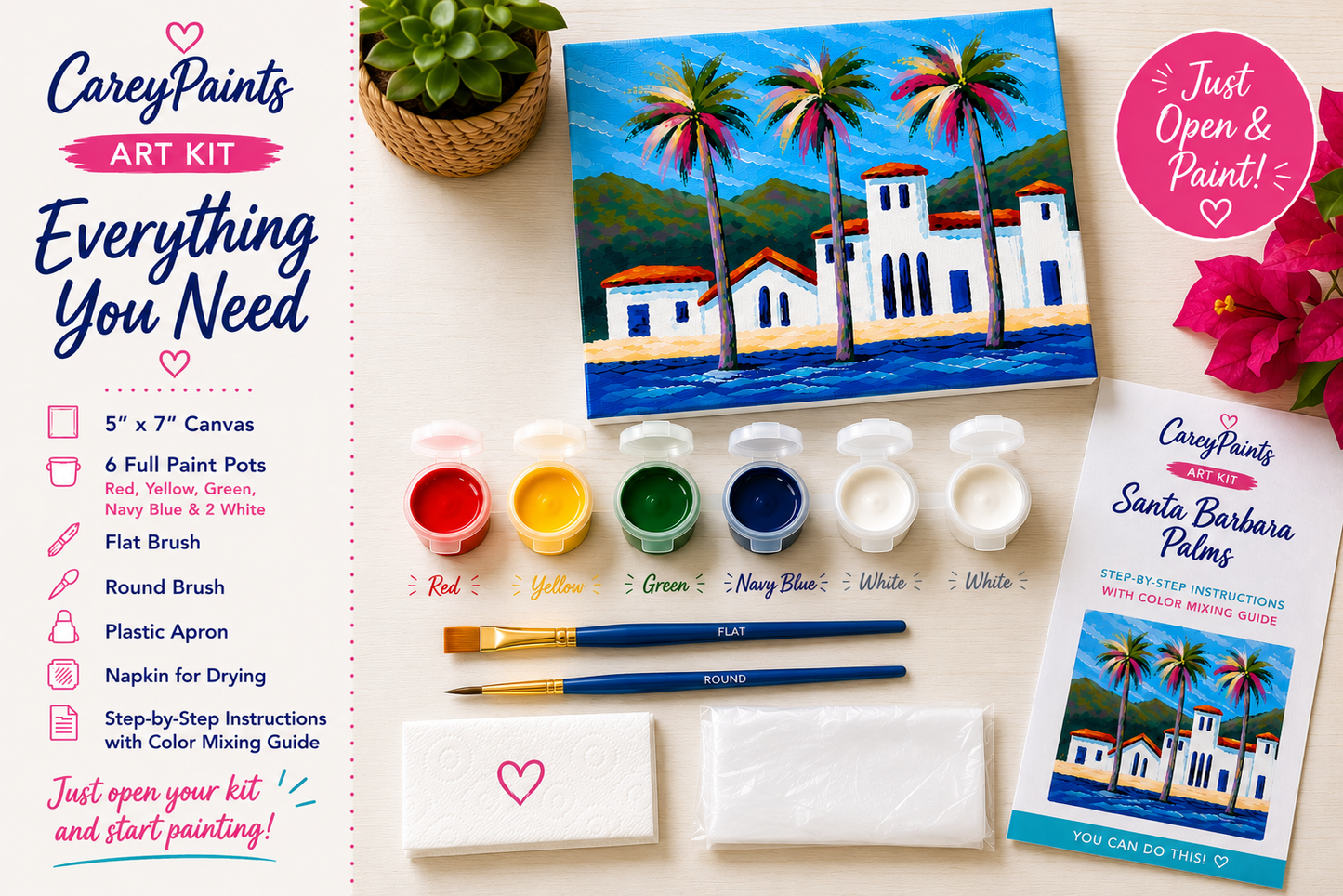 Santa Barbara Palms - Art Kit