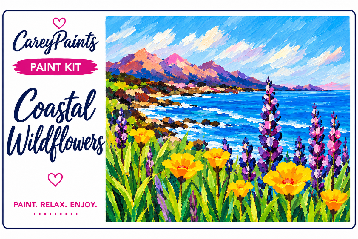Coastal Wildflowers - Paint Party Kit
