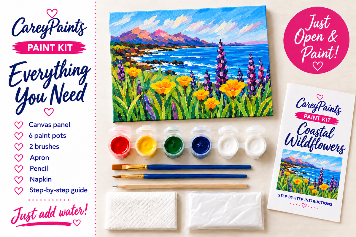 Coastal Wildflowers - Paint Party Kit
